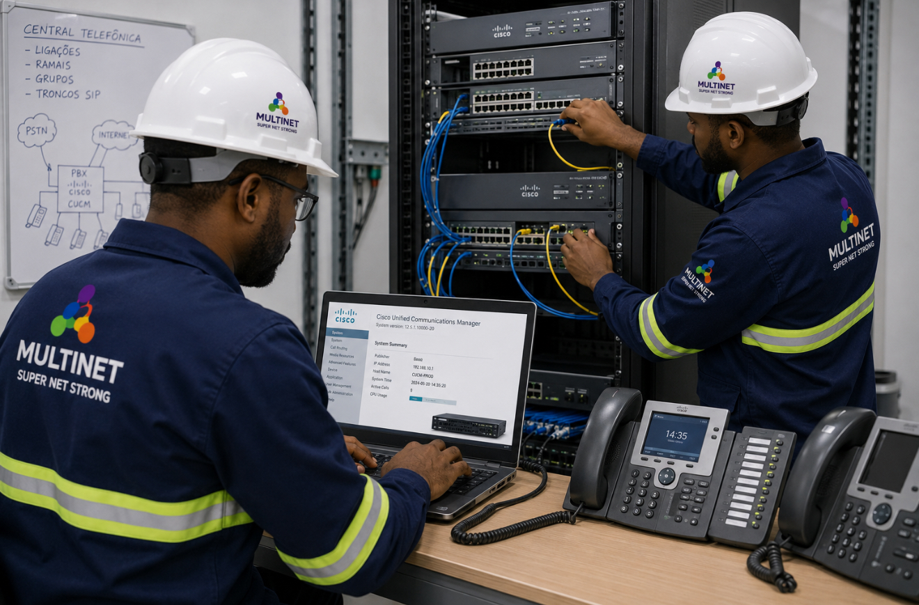Configuração de Central Telefónica